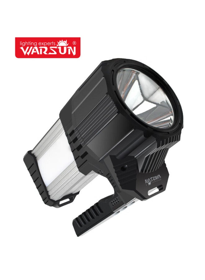 Warsun Warsun D498 Searchlight, Led High-intensity Flashlight, Rechargeable Light, Emergency Light, Handheld Searchlight, Ultra-bright Outdoor Long-range - Image 3