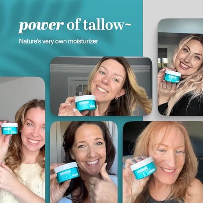 Forge Skin® Tighten & Lift Balm for Women [TALLOW-BASED] - Beef Tallow & Honey Extract Face Moisturizer - Natural Cream - Hydrating Facial Lotion - Anti Aging Skincare with Essential Oils (1.7 OZ) - Image 5