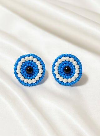 Ready For Chai Handmade Evil Eye Stud Earrings | Beaded Statement Jewelry | Boho Beadwork Earrings for Women - pzsku/Z30015197A522A6C79E7AZ/45/1757868300/72c87e5d-5fa3-48a1-bc2c-f738a545f6d9
