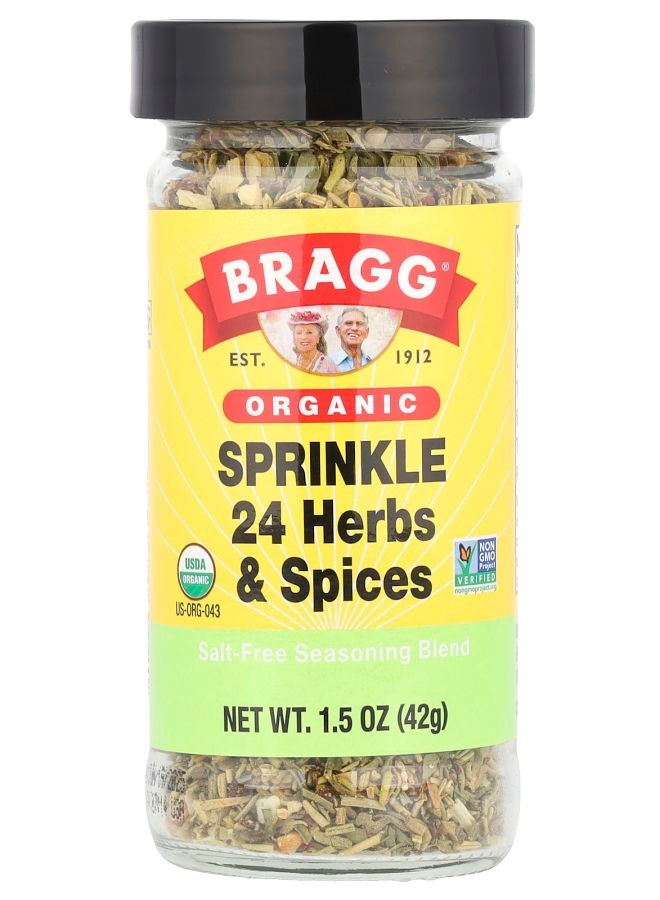 خلطة توابل وأعشاب عضوية 24 بدون ملح 1.5 أونصة (42 جرام)