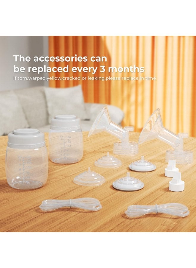 Hranio Breast Pump Parts Compatible with Spectra Replacement Pump Parts, Spectra Pump Parts, Spectra Breast Pump, Spectra Bottles, Spectra s1 s2 Pump Parts, Spectra Flange 21mm Full Set Replacements 2 Set - Image 5