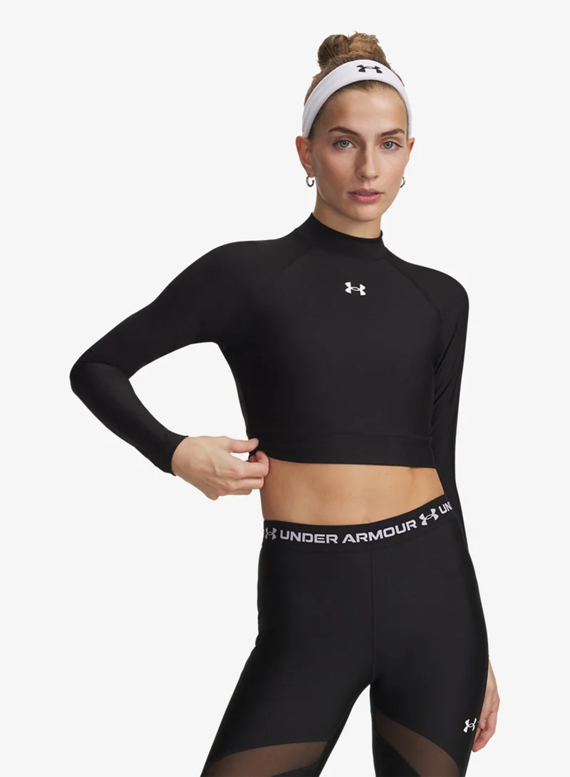 UNDER ARMOUR Heatgear Cropped Mock Top