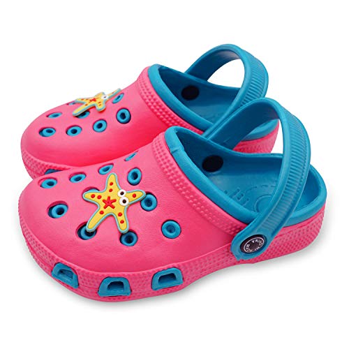 Namektch Clogs Slippers Sandals, Non-Slip Girls Boys Clogs Slide Lightweight Garden Shoes Slip-on Beach Pool Shower Slippers Pink,9-9.5 Toddler - Image 1