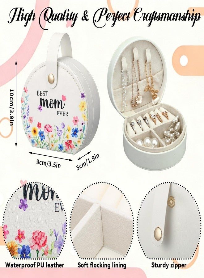 Yinkin 10 Pcs Mother's Day Jewelry Box Gifts Bulk Mini Travel Jewelry Box Inspirational Gifts for Women Leather Travel Case for Rings Earrings Necklaces Pendants Bracelets - Image 4