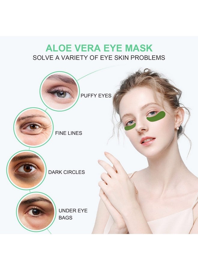ASYBO Aloe Vera Eye Mask 60 Pcs Under Eye Patches Eye Treatment Mask For Under Eye Bags Dark Circles Puffy Eyes Fine Lines Antiaging And Antiwrinkle Hydrating Eye Mask Skincare - Image 4