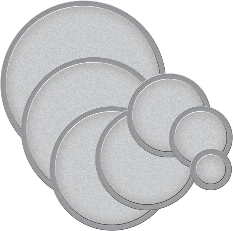 Spellbinders S4-114 Nestabilities Large Standard Circles Die Template Set - Silver - Image 1