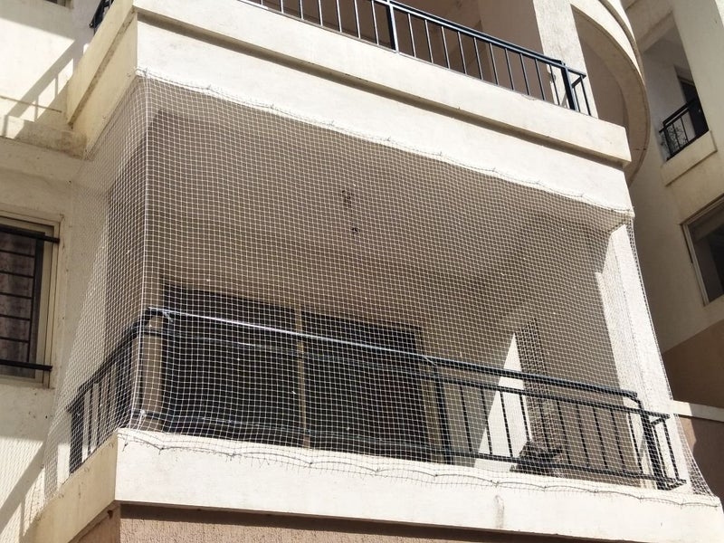 AMZ Anti Bird Net for Balcony (Protection net) (Pigeon)(Monkey) White (10FTx30FT) - Image 3