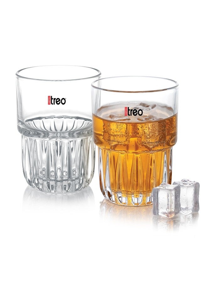 تريو طقم أكواب ويسكي تريو من ميلتون إمبراس، 6 قطع، سعة كل كوب 255 مل | زجاج شفاف كريستالي | تصميم كلاسيكي | كوب مناسب للويسكي والبوربون والسكوتش والكوكتيلات - Image 3