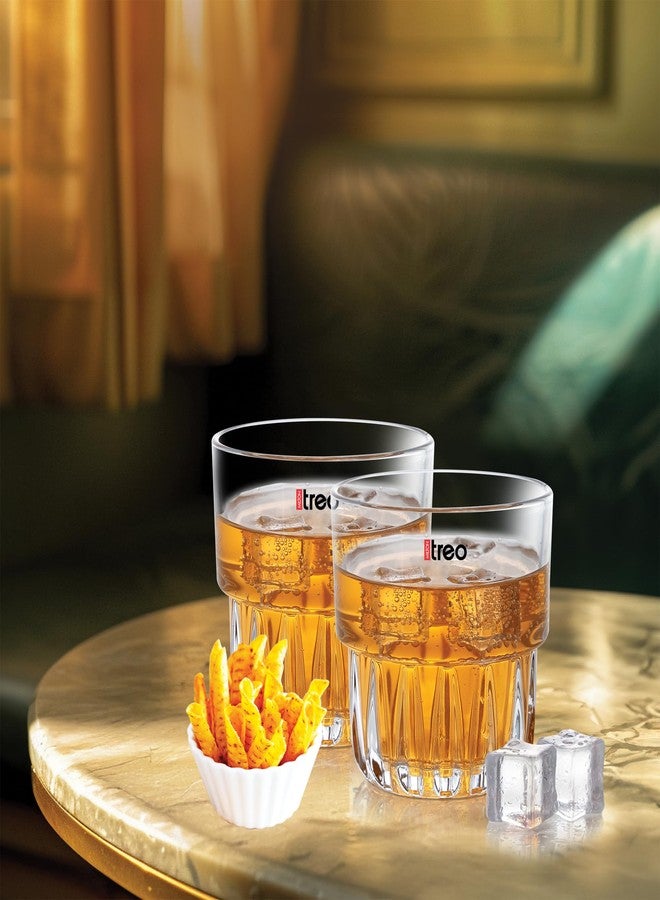 تريو طقم أكواب ويسكي تريو من ميلتون إمبراس، 6 قطع، سعة كل كوب 255 مل | زجاج شفاف كريستالي | تصميم كلاسيكي | كوب مناسب للويسكي والبوربون والسكوتش والكوكتيلات - Image 2