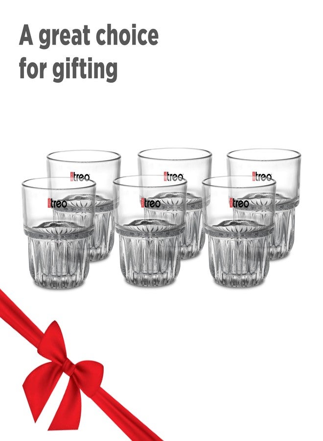 تريو طقم أكواب ويسكي تريو من ميلتون إمبراس، 6 قطع، سعة كل كوب 255 مل | زجاج شفاف كريستالي | تصميم كلاسيكي | كوب مناسب للويسكي والبوربون والسكوتش والكوكتيلات - Image 5