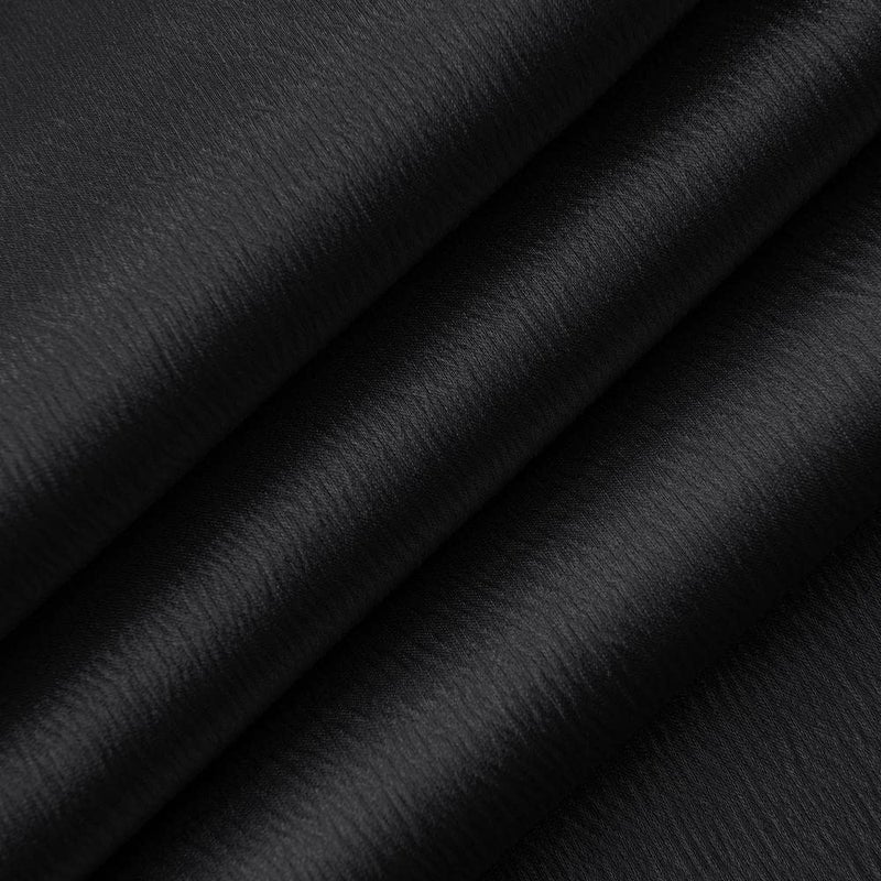 GLORY RUGS Window Panel with Attached Valance Curtain Bedroom Living Room Dining 42"X84" Black - Image 5