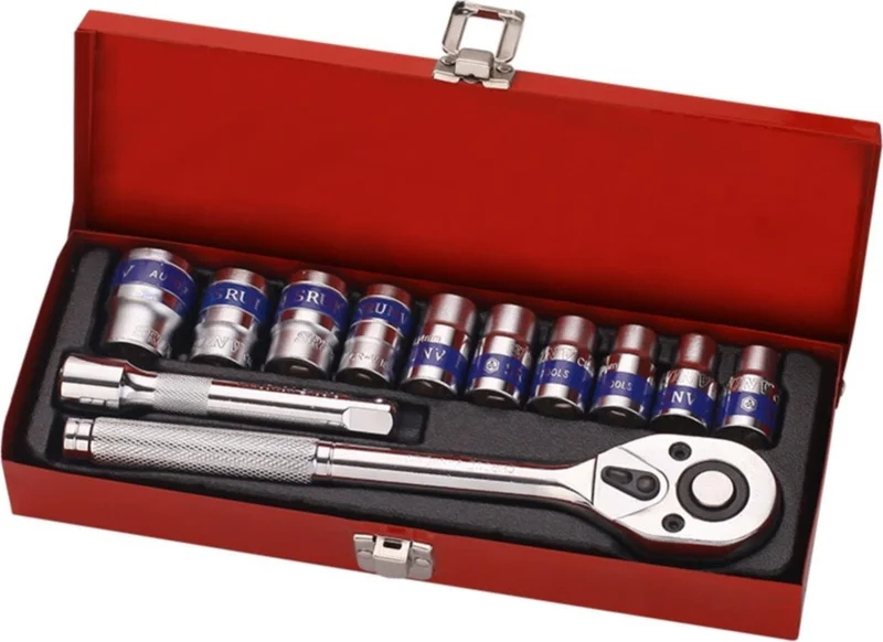 اي سي شوب Asafyapimarket 12 Piece Socket Set 1/2 Set Socket 6 Corner Socket Set Soma Jigsaw Bit 12 Socket Set