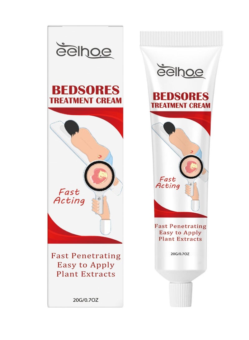 EELHOE Bedsore Repair Cream, Wound Healing Ointment, Fast-Acting Bedsore Cream, Rapid Wound Healing Gel, Bedsore Wound Care, Pressure Sore Relief Cream 20g - Image 1