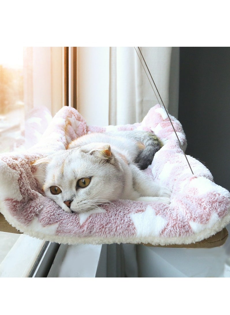 MissTiara - Cat Window Perch Window Seat Suction Cups Space Saving Cat Hammock Pet Resting Seat Safety Cat Shelves Providing All Around 360° Sunbath for Cats Weighted up to 12kg - Image 1