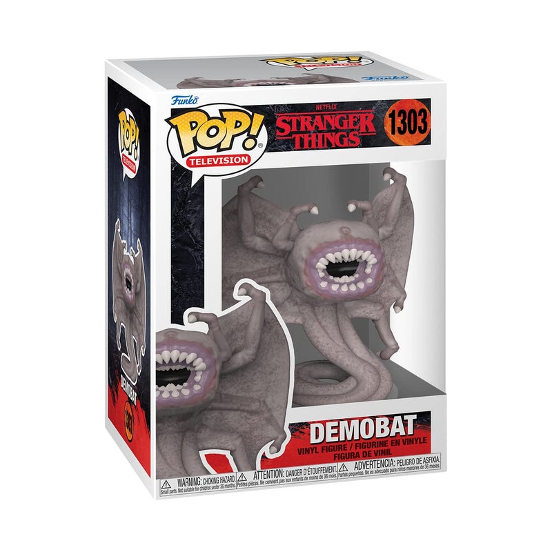 POP [Stranger Things - Demo-Bat [Season 4] Funko Vinyl Figure (Bundled with Compatible Box Protector Case), Multicolor, 3.75 inches - Image 2