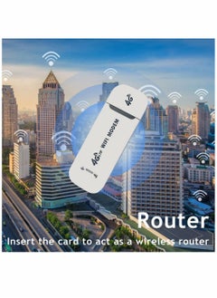 Y&D Portable USB Wifi Dongle 4G Modem WiFi Router 150Mbps with SIM Card Slot Car Hotspot Pocket Mobile (White)  - Image 5