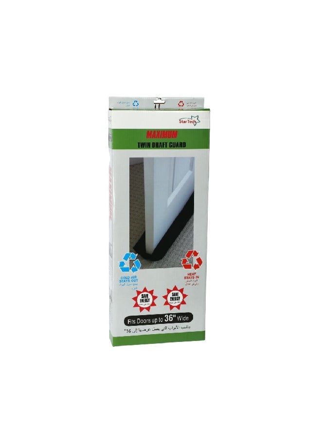 StarTech Water Repellent Microfleece Maximum Twin Draft Guard Brown 36 Inch LZJ1125-E - Image 2