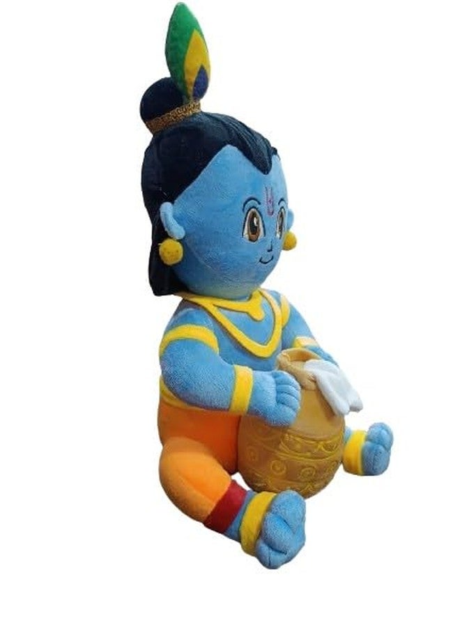 RVA Hindu God Soft Toys for Babies & Children | Devotional Hindu God Lord Krishna with Makhan Pot | Stuffed Toys for Boys & Girls Toy for Car Dashboard, Temple & Gifting (35cm) - Image 3