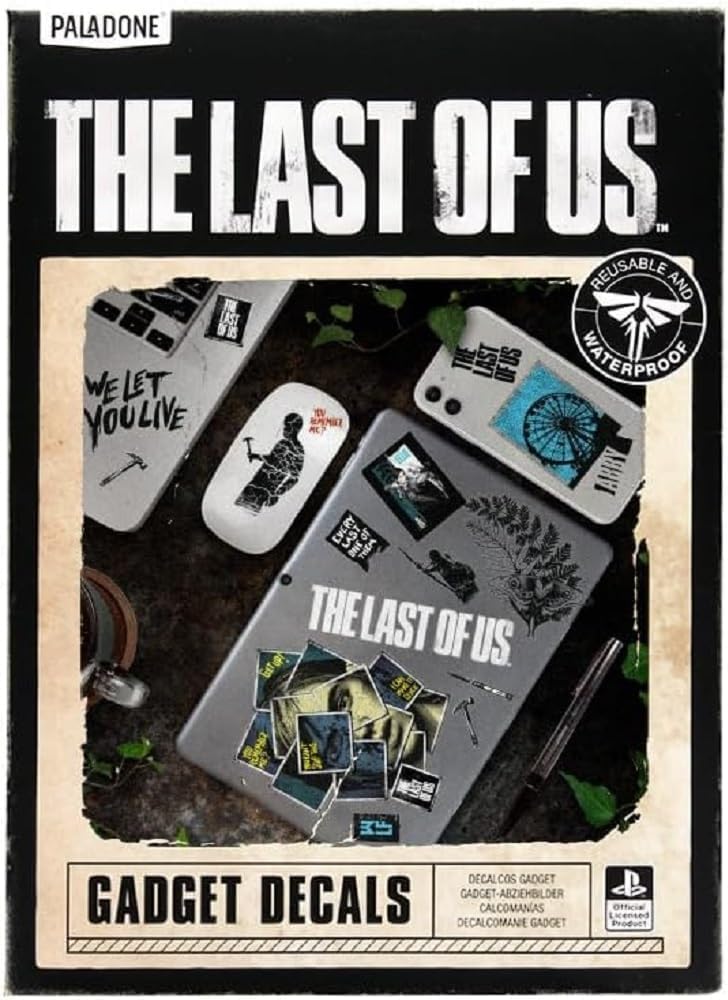 بالادون ملصقات أدوات مرخصة رسميًا من The Last of Us، إكسسوار ألعاب قابلة لإعادة الاستخدام، ديكور وهدية لمحبي الألعاب والأفلام لأجهزة اللابتوب والهواتف | - Image 2