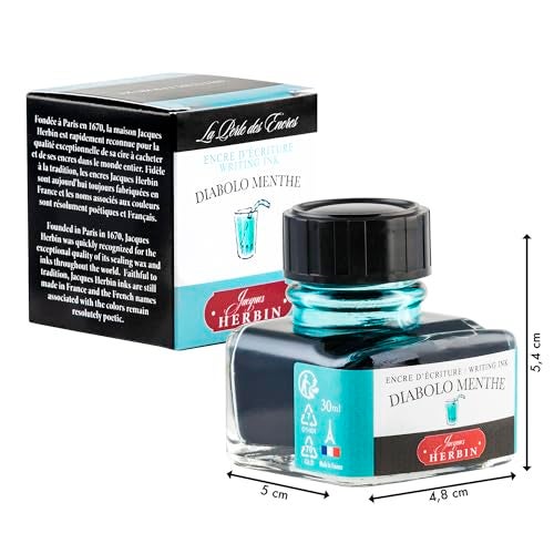 Jacques Herbin Herbin "D Ink Bottle (Diabolo Menthe - 30ML) 13033T - Image 2