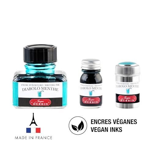 Jacques Herbin Herbin "D Ink Bottle (Diabolo Menthe - 30ML) 13033T - Image 5