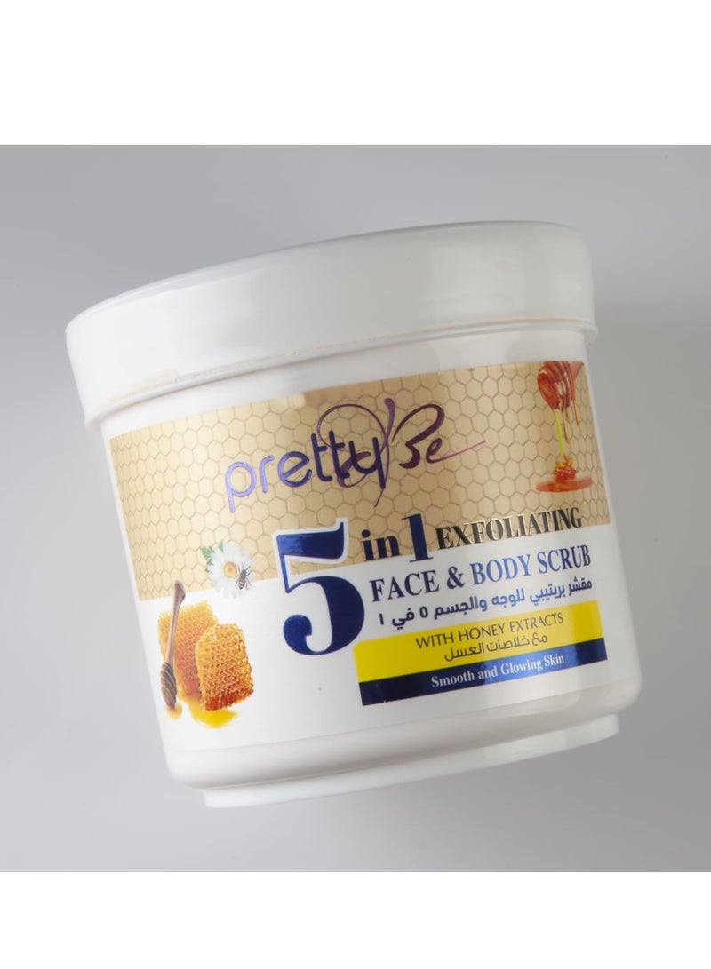 Pretty Be Face and Body Scrub With Honey Extract 550 ml - Image 2