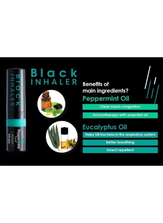 Peppermint Field Aromatics Nasal Inhaler Black -2 ml - Image 5