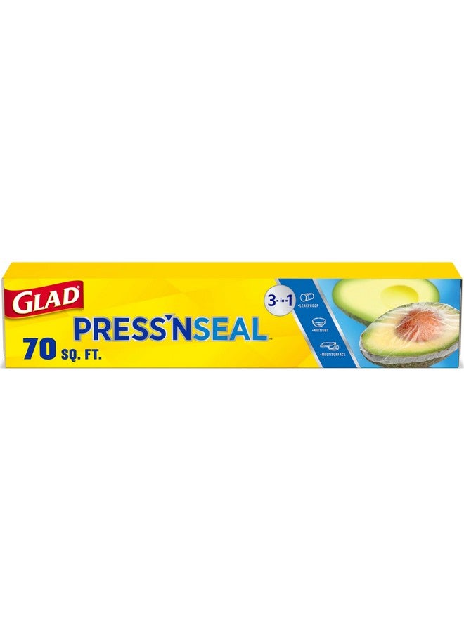 Glad Press'N Seal Food Plastic Wrap, 70 Square Foot Roll (Package May Vary) - Image 1