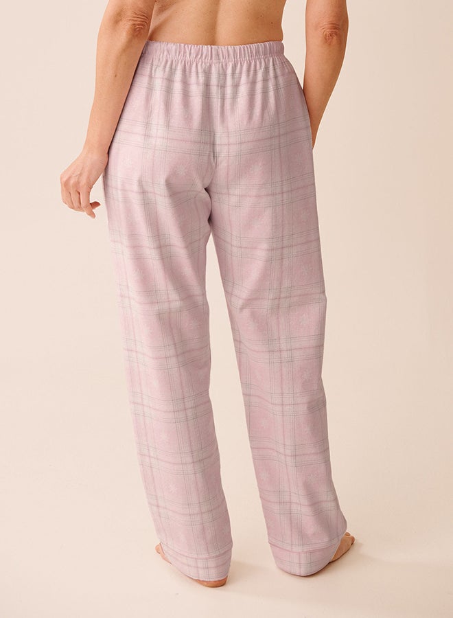 La Vie en Rose Pink Plaid Flannel PJ Set - Image 5