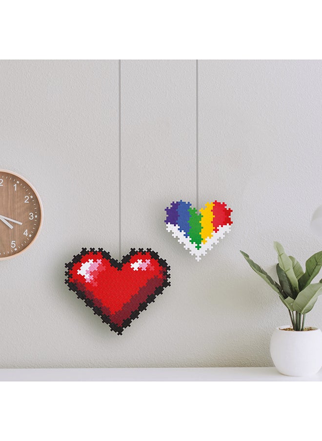 Plus-Plus - Hearts Heart  Ingenious Construction Toy, Puzzle, Creative Building Blocks, 250 Pieces - Image 1