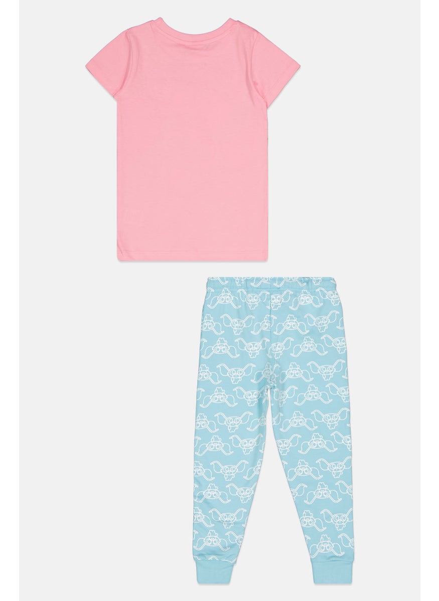 Gremlins Kids Girl 2 Pieces Graphic Print  Pajama Set, Pink  - Image 2