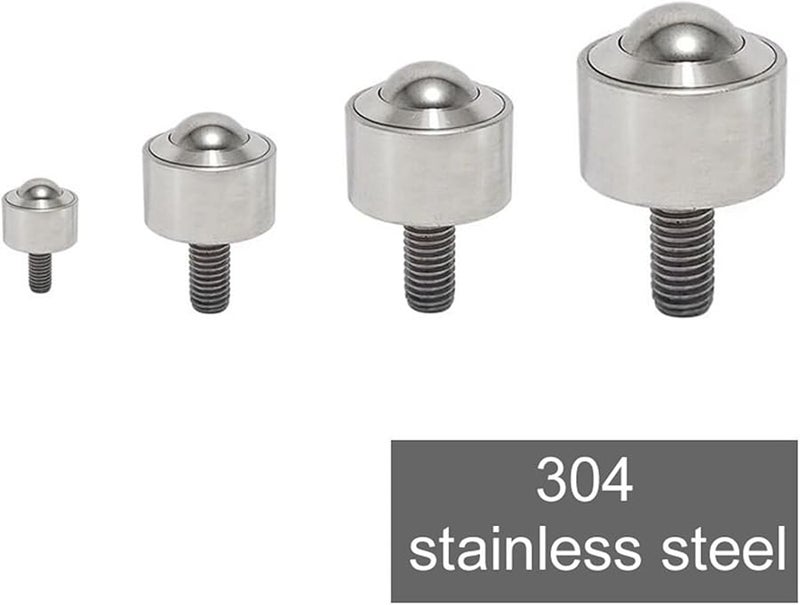 SUS304 Stainless Steel Universal Ball Caster Wheel Screw Cylinder Hardware No Rust Durable - Image 4