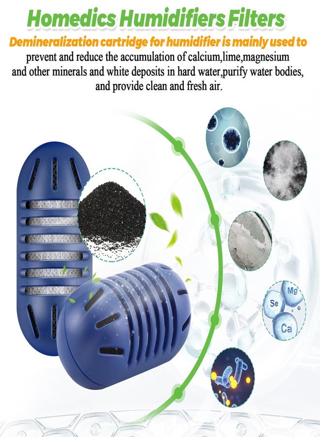 Techecook 20Pack Demineralization Cartridge Filter UHE-HDC4 Fit for HoMedics Ultrasonic Humidifiers by Techecook, uhe-hdc4 Demineralization Cartridge Filter Replacement Purifies Water| Filter Mineral Deposits - Image 2