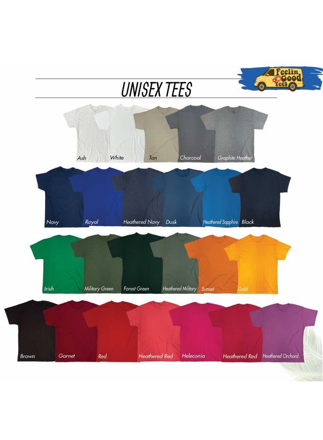 Feelin Good Tees تي شيرت هالوين زومبي مضحك برسوم جرافيكية أنا بخير M رمادي - Image 5