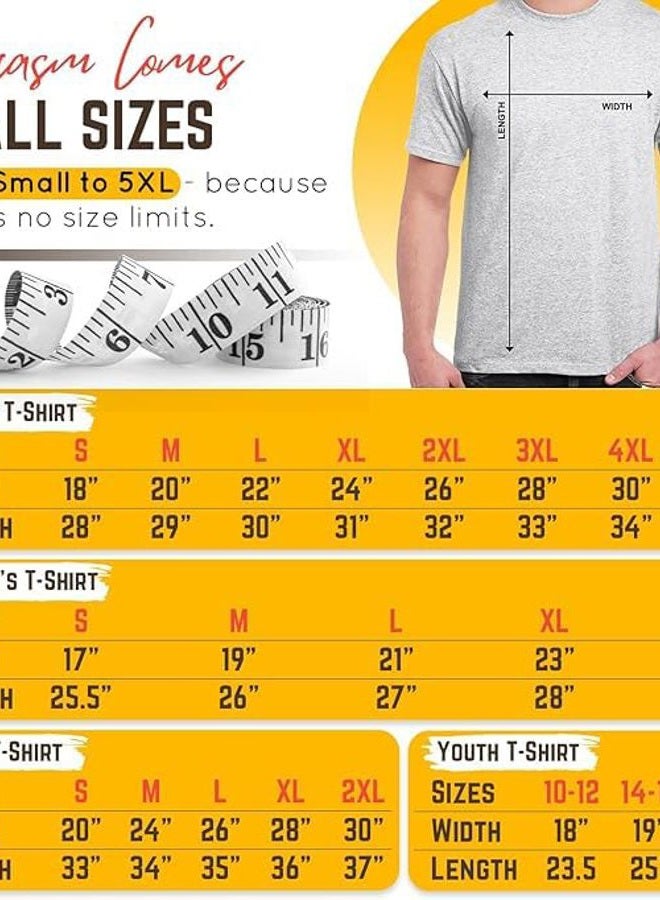 Feelin Good Tees تي شيرت هالوين زومبي مضحك برسوم جرافيكية أنا بخير M رمادي - Image 4