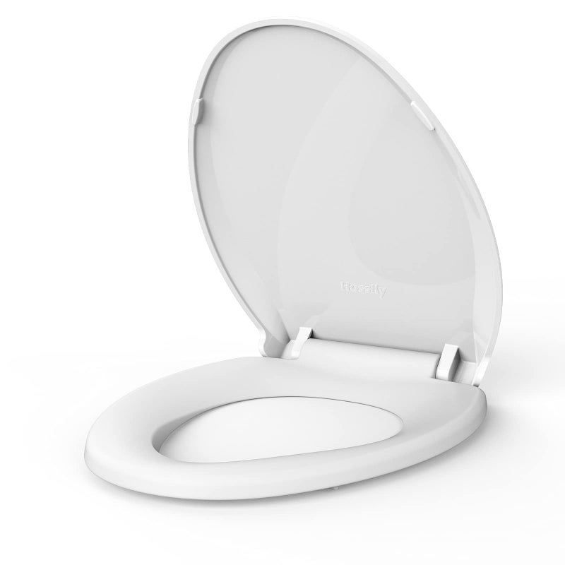 Hosslly Elongated Toilet Seat Soft-Closing | Universal Fit for Standard Toilets | Thickened Durable PP Plastic with Quick Installation Hinge | Easy-Clean Surface - Image 2