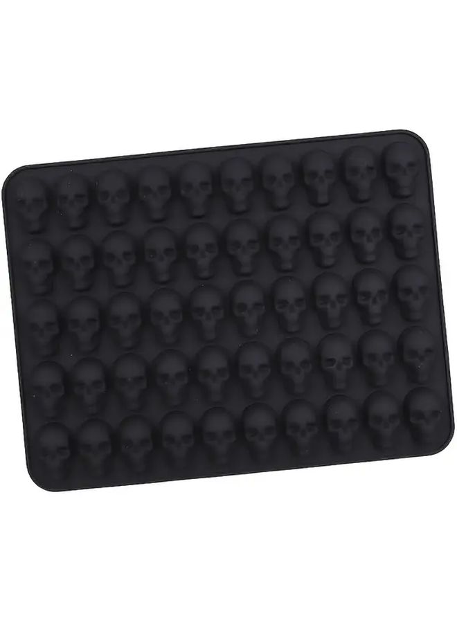 Red Silicone Rubber Gum Skull Heads Heat Resistant Chocolate Mold - Image 4