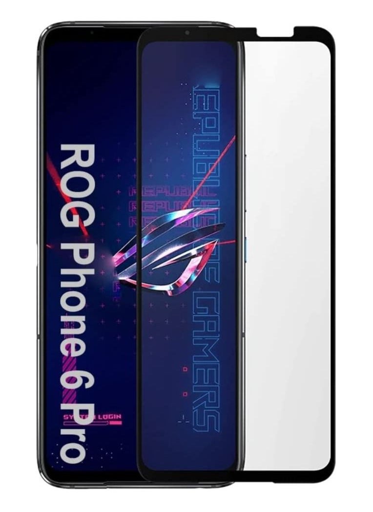 Muzz - Asus ROG Phone 6 Pro Screen Protector, Tempered Glass [Full Adhesive][Full Coverage] [Bubble-Free] [Anti Scratch] HD Clear High Responsive for Asus ROG Phone 6 Pro 2022 - Image 1