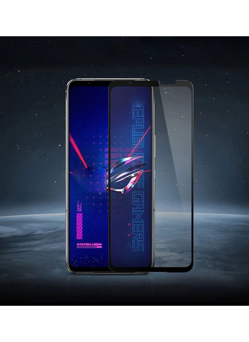 Muzz - Asus ROG Phone 6 Pro Screen Protector, Tempered Glass [Full Adhesive][Full Coverage] [Bubble-Free] [Anti Scratch] HD Clear High Responsive for Asus ROG Phone 6 Pro 2022 - Image 1