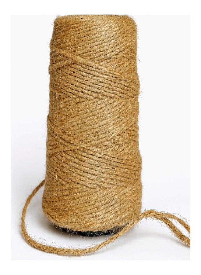Bits & Bobs | 100 Meters (2-Ply,1mm) Natural Jute Rope | Best Jute Thread for Crafts Gift Wrapping Packing Gardening Crochet Material (1, 100 Meter) - Image 1