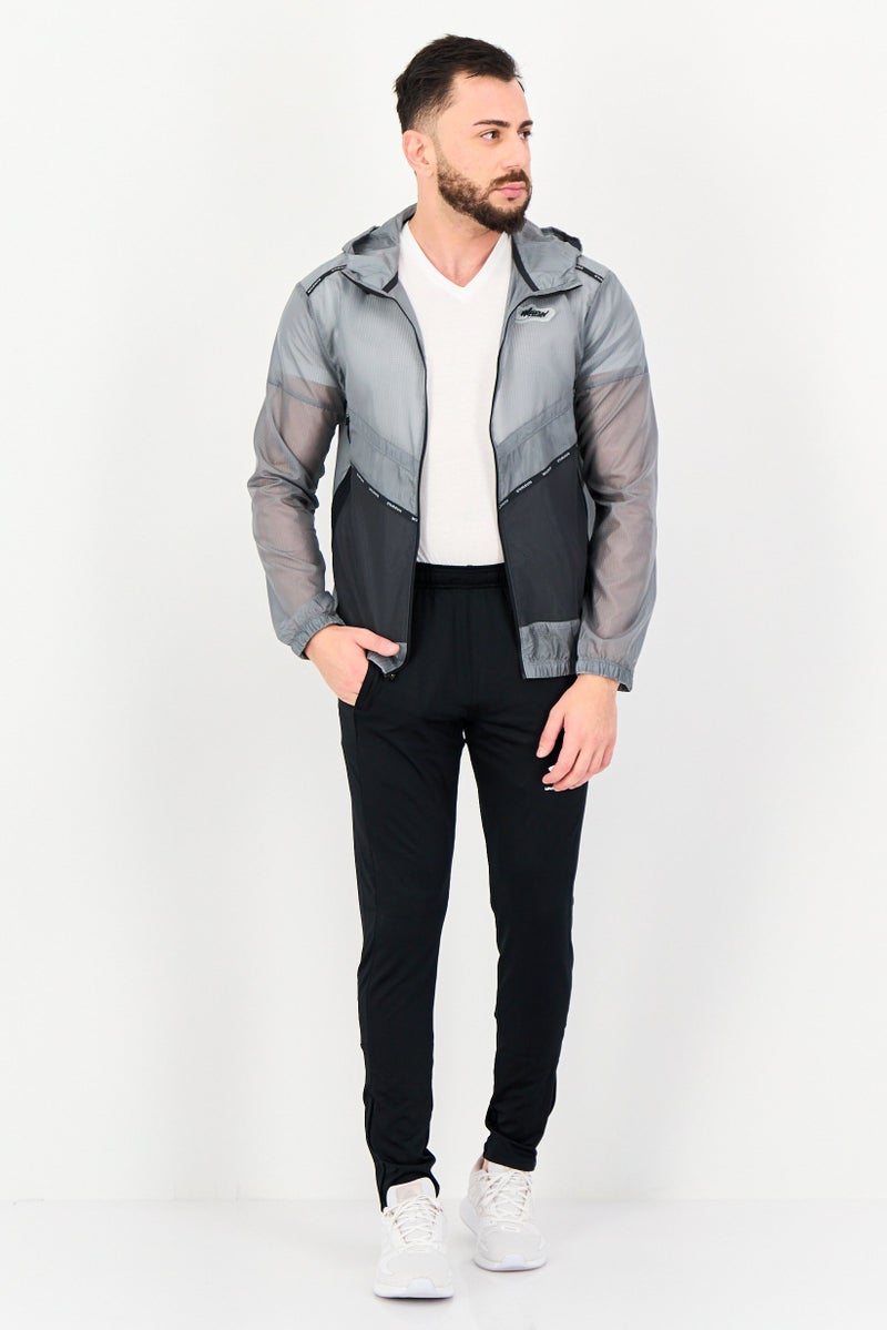 Nike Men Sportswear Fit Running Jacket, Grey - Image 4