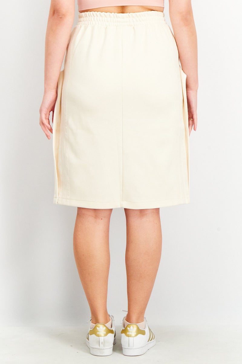 adidas Originals Women Sportswear Fit Solid Mini Skirt, Beige  - Image 3