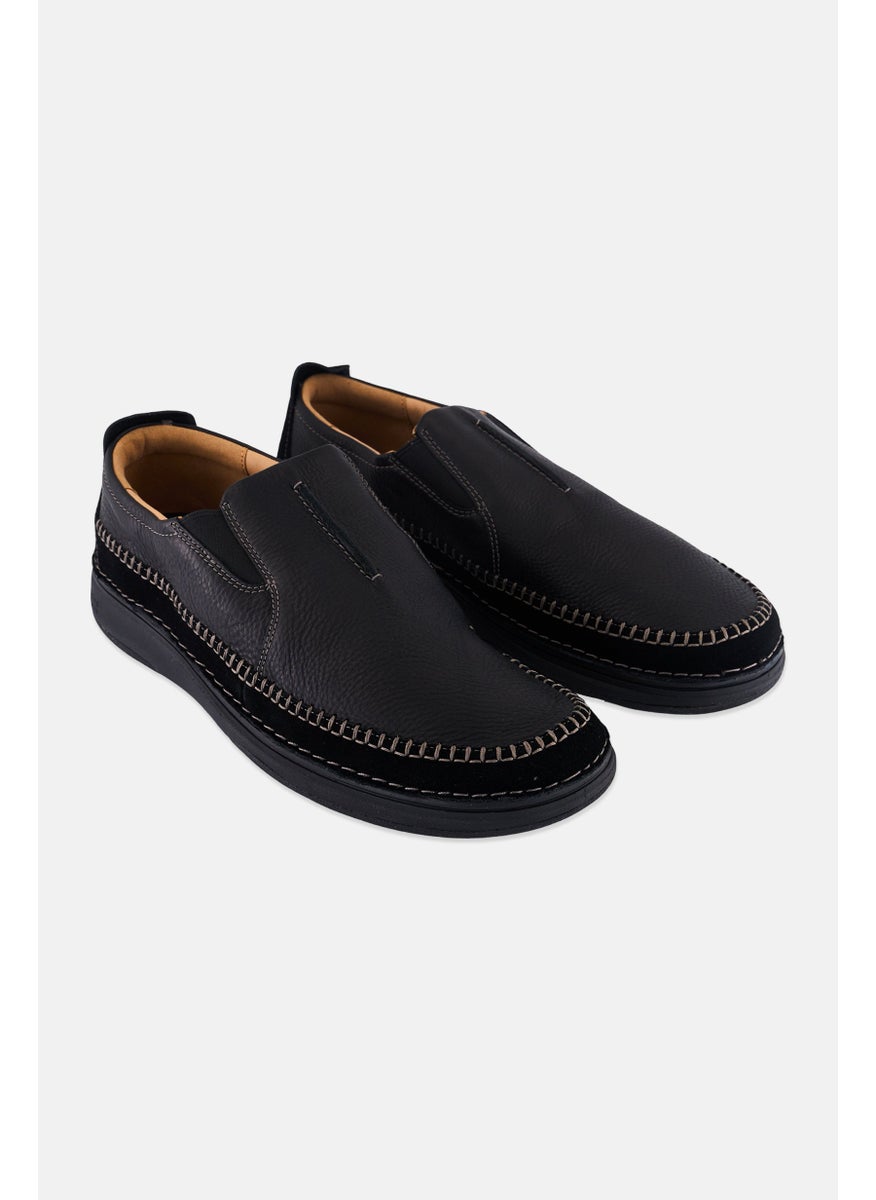 clarks Men Standard Nature 5 Walk Slip On Casual Shoes, Black  - Image 1