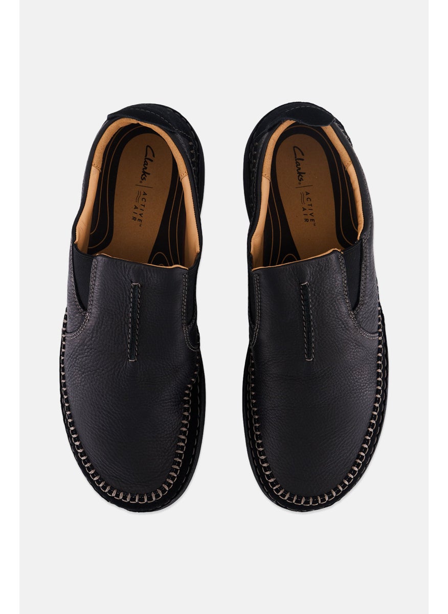 clarks Men Standard Nature 5 Walk Slip On Casual Shoes, Black  - Image 4