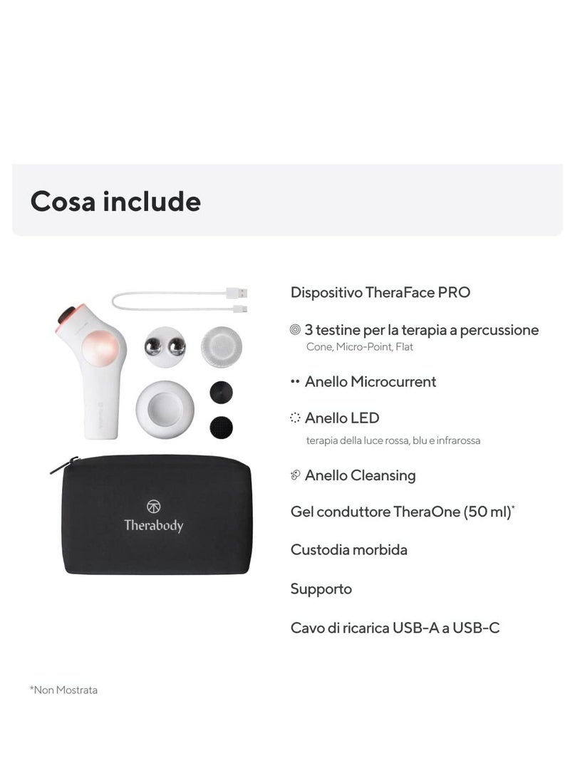 Therabody TheraFace PRO - Handheld Facial Massage Device - Compact Electric Face and Skin Care Therapy Tool - 8-in-1 Treatment  - Image 2