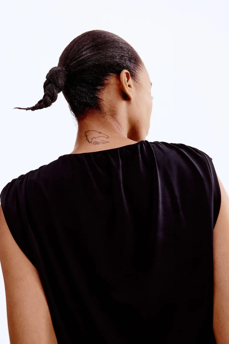 H&M Draped cropped top