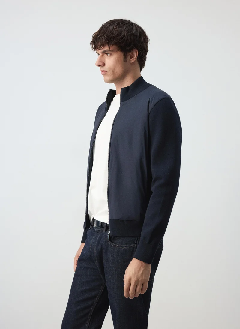 Mango Man  Jacket in mixed-knit cotton blend for Men | Best Price UAE