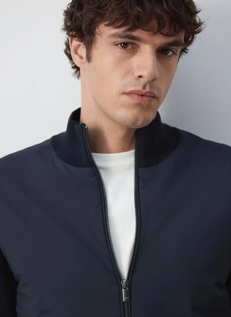 Mango Man  Jacket in mixed-knit cotton blend for Men | Best Price UAE