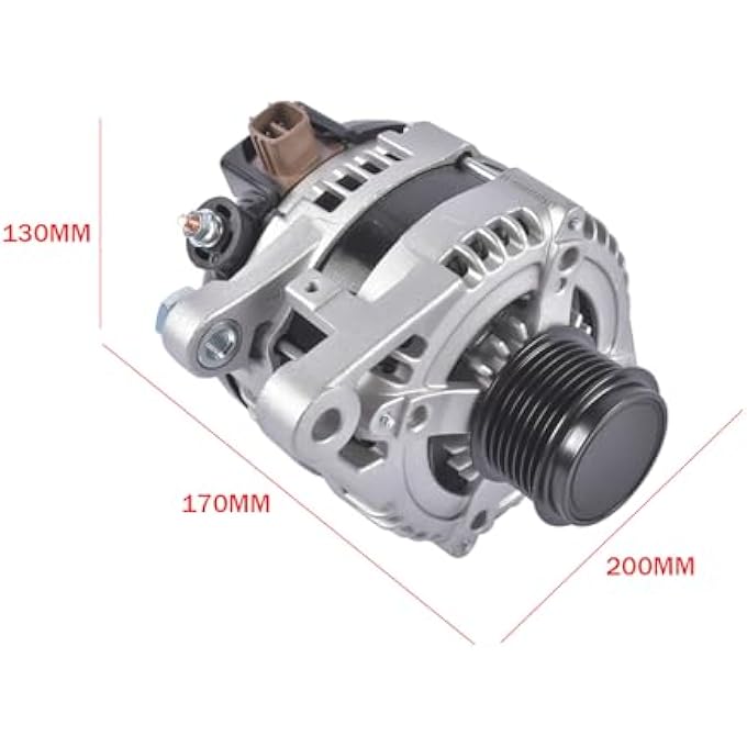 Bario Alternator 3.5L 130Amp 12Volt CW 7- Groove Replacement for Toyota Avalon, Venza, Highlander 2005-2018, for Lexus ES350 RX350 2007-2018# 27060-0P150, 27060-0P151 - Image 3