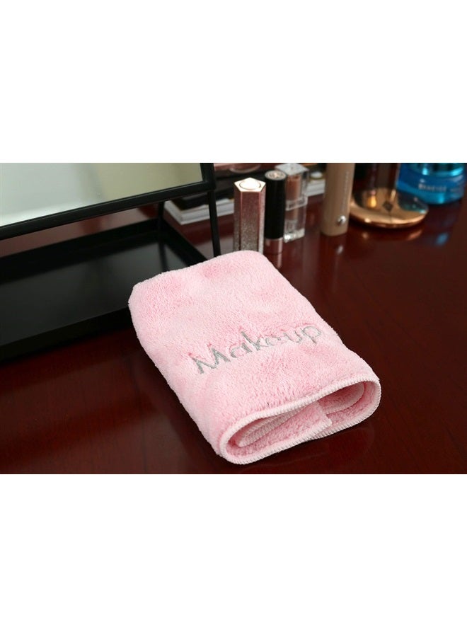 Arkwright, LLC Arkwright Makeup Remover Wash Cloth - (Pack of 6) Soft Coral Fleece Microfiber Fingertip Face Towel Washcloths for Hand and Make Up, 13 x 13 in, Pink - Image 3